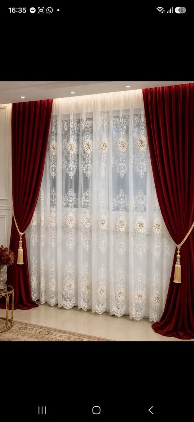 Perdele și draperii lucrate pe comanda după dimensiunile dorite de client și le trimitem acasa cu curierul gata lucrata