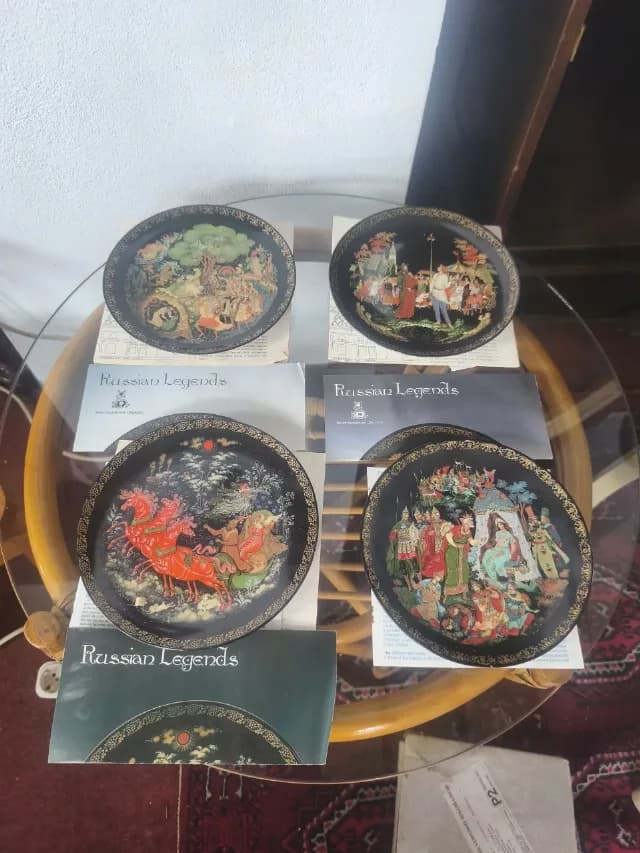 farfurii decorative de colecție din seria Legende Rusești