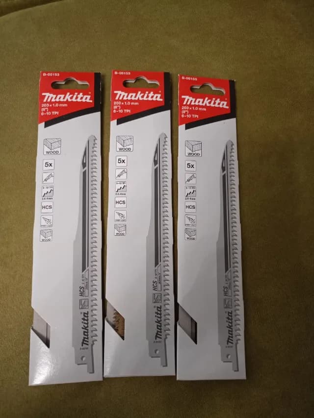 Makita panza pentru ferastrau sabie B-05153. 3 seturi .. 15 lame