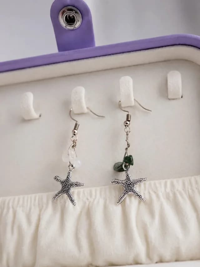 Cercei Handmade Starfish & Moss Agate