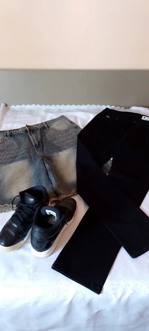 Set Jordan Air originali+blugi Tex+bermude blugi!