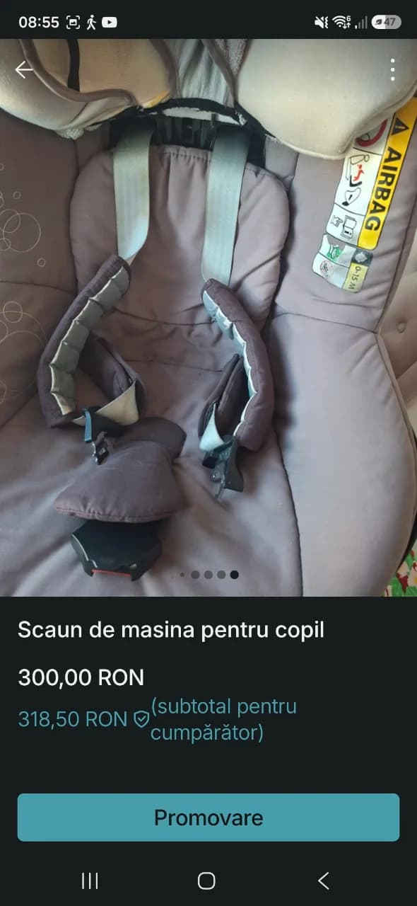 scaun de masina pentru bebelusi