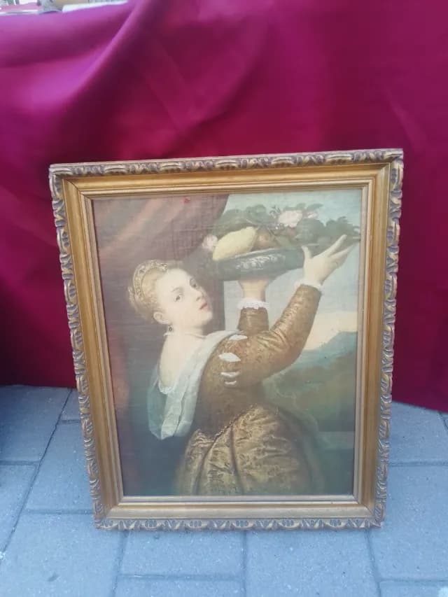 Tablou Litografie veche Antique stare foarte buna