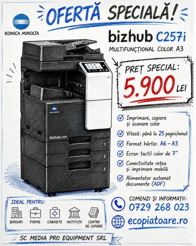 copiator konica minolta bizhub c257i