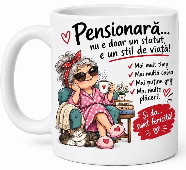 Cană noua in cutia ei+breloc gratuit