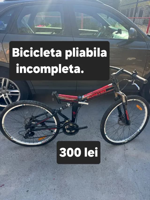 Bicicleta pliabila incompleta