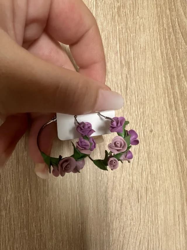 Cercei cerculete florali