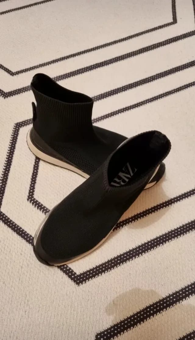 Sneakers high - black, ZARA , marime 35