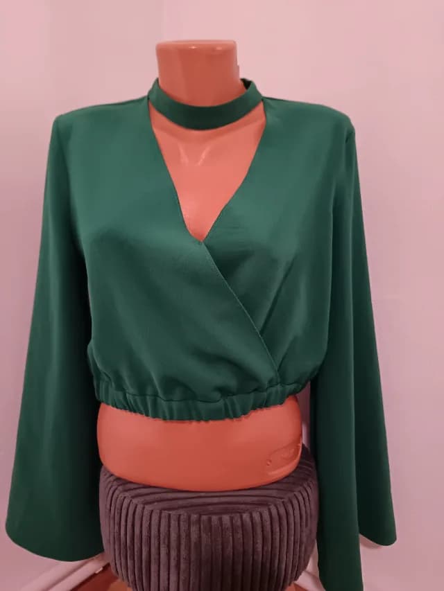Top verde elegant mărimea m