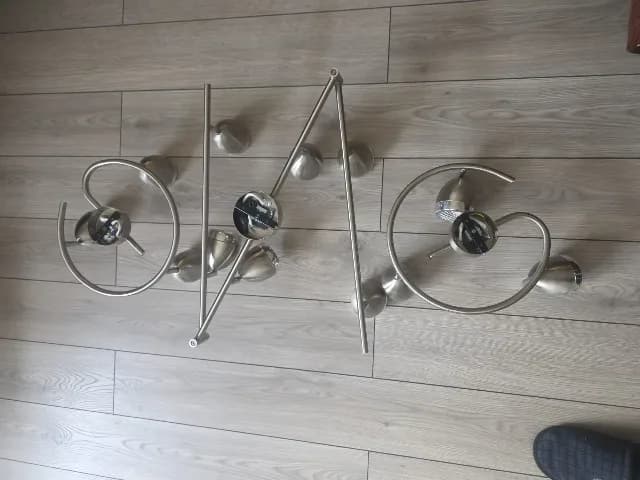 Set lustră si 2 aplice becuri led