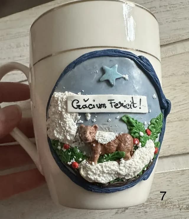 Cani craciun lut polimeric