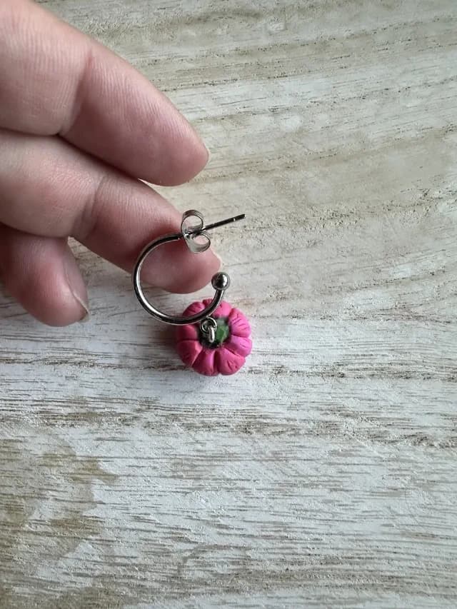 Cercei dovleac handmade