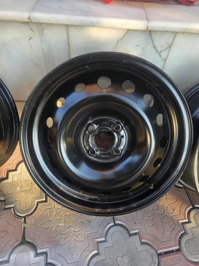 Jante tabla R16, 4x100 originale Renault, senzori presiune și capace